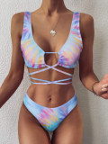 SW2283-49 Costum de baie in 2 piese model colorat, M, S/M