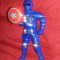 jucarie vintage,Figurina CAPITAN AMERICA,se invarte Scutul luminos,T.GRATUIT