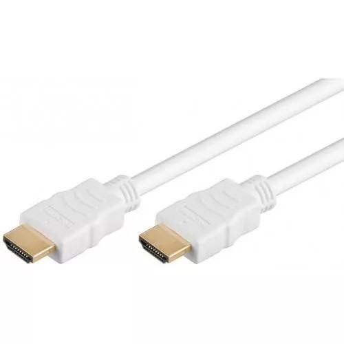Cablu HDMI 1m v1.4 alb Ethernet 3D Goobay