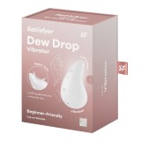 Vibrostimulator clitoridian Satisfyer Dew Drop alb