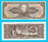 Brazilia (p#176) 5 Cruzeiros 1962-64 aUNC+ &#039;Conquista do Amazonas&#039; serie: 010880