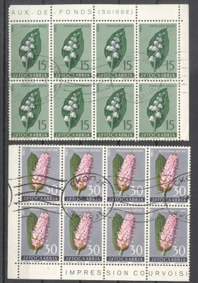 Yugoslavia 1963 Flowers, used AG.050 foto
