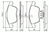 Set placute frana,frana disc RENAULT MEGANE III Cupe (DZ0/1) (2008 - 2016) BOSCH 0 986 494 401
