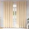 Perdele cu perdele 2 pcs Crem 245 x 140 cm Poliester