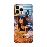 Husa compatibila cu Apple iPhone 14 Plus model Pulp Fiction, Silicon, TPU, Viceversa, Transparent, Carcasa