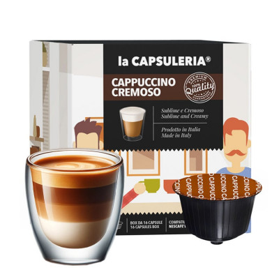 Cappuccino, 96 capsule compatibile Dolce Gusto, La Capsuleria foto