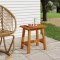 vidaXL Taburet, 45x29x45 cm, dreptunghiular, lemn masiv de acacia