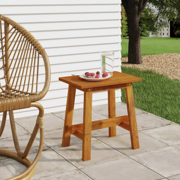 vidaXL Taburet, 45x29x45 cm, dreptunghiular, lemn masiv de acacia 153330