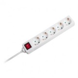 PRELUNGITOR 5 CAI CU INTRERUPATOR 1.5M( 3G1.5MM2) ALB, V-TAC