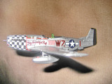 8174-Macheta avion vintage Big beautifull doll-metal gros argintiu.