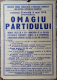 Afis spectacol Omagiu Partidului 1976