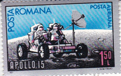 ROMANIA 1971 LP 772 APOLLO 15 MNH foto