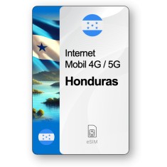eSIM Internet Honduras, valabil 30 zile, trafic 10 GB, Premium