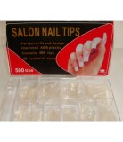 Tipsuri Unghii False transparente 500 bucati - salon nails