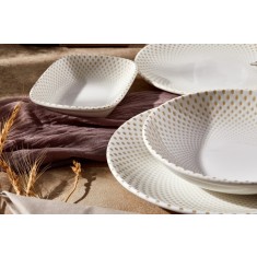 Rinart Placa de service - Punto - Por&Aring;&pound;elan - 25x15 cm - set de 2