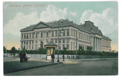 3216 - CRAIOVA, Justice Palace, Tribunalul, Romania - old postcard - unused foto