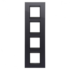 Rama Ornament 4P verticala LUX Gewiss Chorus monocrom negru GW16229YN