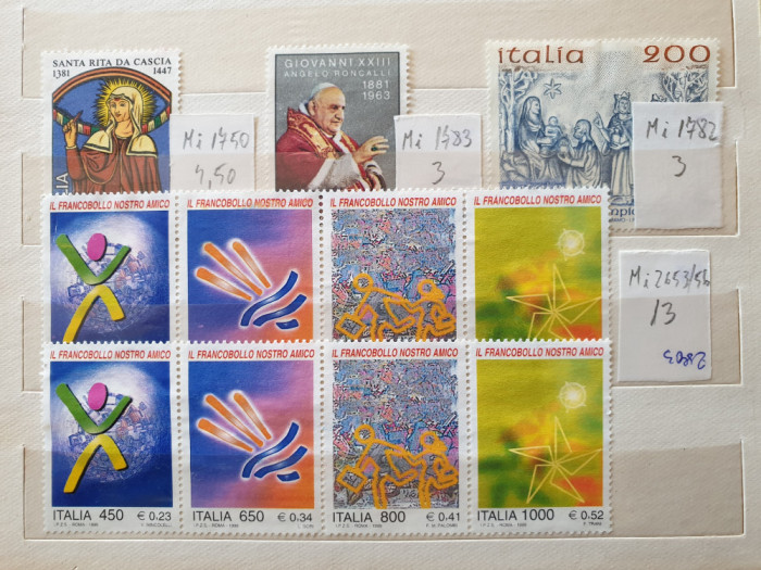 Europa de Sud - 73 timbre circulate - deparaiate si serii complete