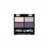 Fard de Pleoape Miss Sporty, Studio Color Quattro, 402 Smoky Green Eyes 5 g, Fard Miss Sporty, Farduri de Pleoape, Fard pentru Pleoape, Fard de Ochi,