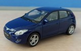 Macheta Hyundai i30 MK1 Facelift albastru - Welly 1/36