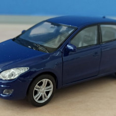 Macheta Hyundai i30 MK1 Facelift albastru - Welly 1/36