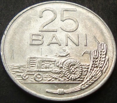 Moneda 25 BANI - RS ROMANIA, anul 1982 *cod 1931 A = luciu de batere foto