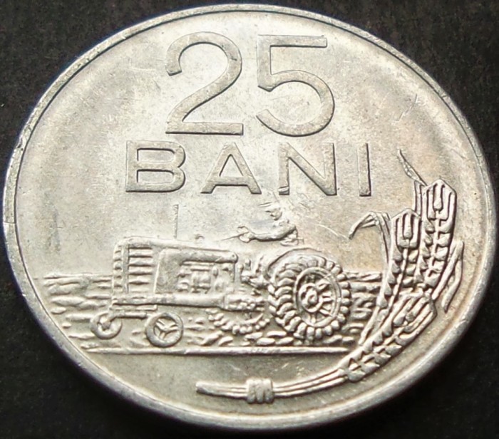 Moneda 25 BANI - RS ROMANIA, anul 1982 *cod 1931 A = luciu de batere