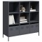 Gossi dulap inalt, antracit, 101,5x39x103,5 cm, otel