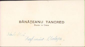A1750 Carte de vizită Tancred Bănățeanu, director Muzeul Țăranului Rom&amp;acirc;n foto