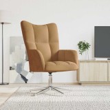 vidaXL Scaun de relaxare, maro, catifea 328125