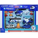 Play set &ndash; vehicule politie, 9 buc/set