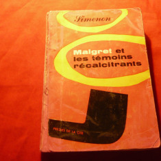 Georges Simenon -Maigret et les temoins recalcitrants- Ed.1959 ,191 pag