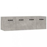 Cumpara ieftin Dulapuri de perete 2 buc. gri beton 80x35x36,5cm lemn prelucrat