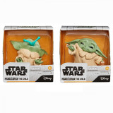 Set 2 figurine Star Wars, Baby Yoda, The Child, Froggy Force, 5 cm