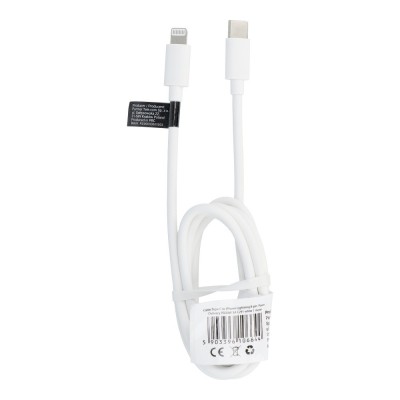 Cablu Date &amp;amp; Incarcare Tip C - Lightning 3A (Alb) 1 Metru C291 foto