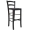 Scaun Paesana bar - cadru wenge - imitatie piele negru - 21901