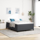 Cadru de pat vidaXL Gri &icirc;nchis 140x200 cm din material corduroy