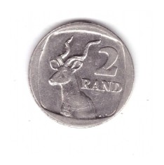 Moneda Africa de Sud 2 rand 1991, stare foarte buna, curata