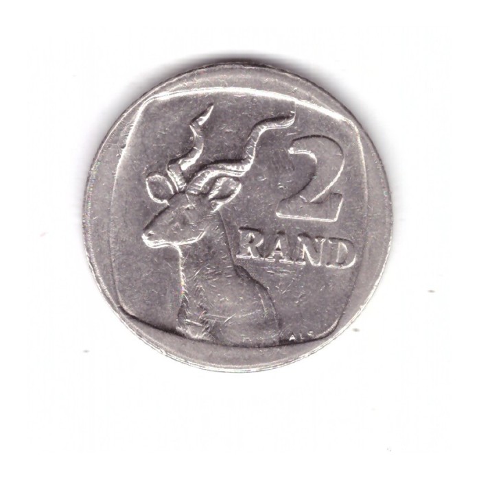 Moneda Africa de Sud 2 rand 1991, stare foarte buna, curata