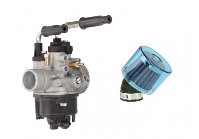 Carburator + Filtru Aer Scuter PowerSports 80cc - Soc Manual - Racire Aer foto