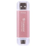 SSD 512GB External SSD USB 3.0 Type C/A Pink