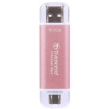 SSD 512GB External SSD USB 3.0 Type C/A Pink