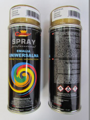 Spray vopsea Profesional CHAMPION RAL Auriu Metalic 24kR 400ml TerraCars foto