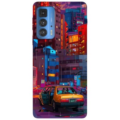 Husa compatibila cu Motorola G20 model City Blocks, Silicon, TPU, Viceversa foto