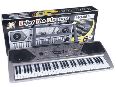 ORGA 61 clape,mp3 usb,radio fm,afisaj,809 keyboard,un cadou super! foto