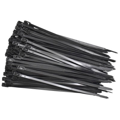 Colier de Plastic Reutilizabil 5x150mm Negru - 100Buc/Set foto