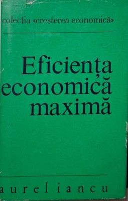 Eficienta economica maxima (Metode de modelare) &amp;ndash; Aurel Iancu foto