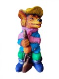 Cumpara ieftin Statueta decorativa, Caine Vanator, Multicolor, 49 cm, DVSGV096