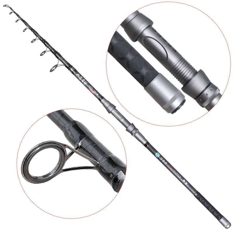 Lanseta fibra de carbon Baracuda Ozzy 3607 tele carp 3.6 m Actiune: 3,5  lbs, Lansete Feeder si Piker | Okazii.ro