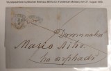 Romania 1859 - Scrisoare circulata BARLAD-IASI